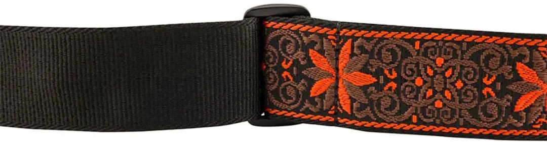 Fender Pasadena Geweven Gitaarband Orange Wallflower