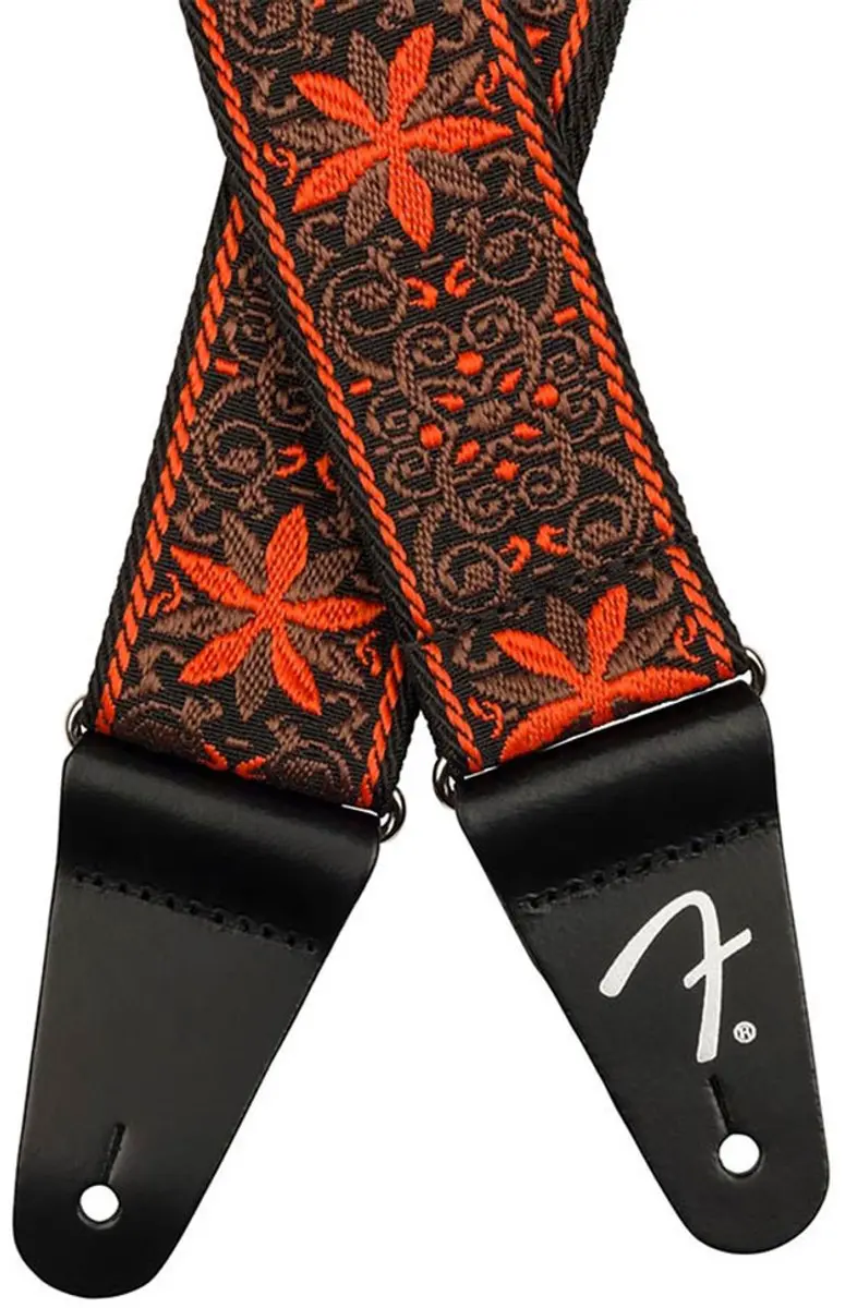 Fender Pasadena Geweven Gitaarband Orange Wallflower