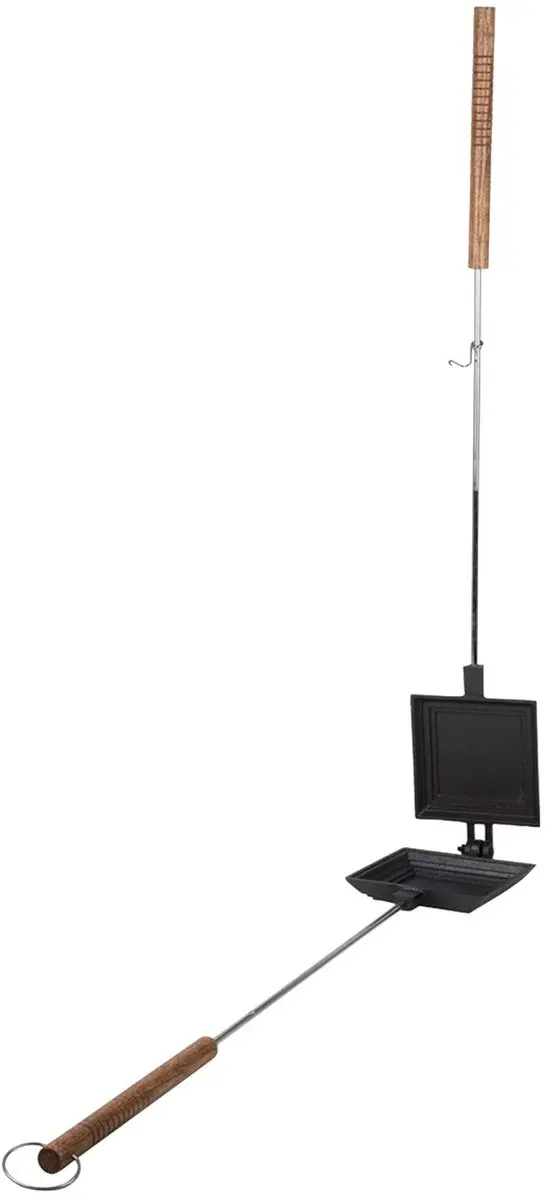 Esschert Design Tosti IJzer 2-platen - Zwart