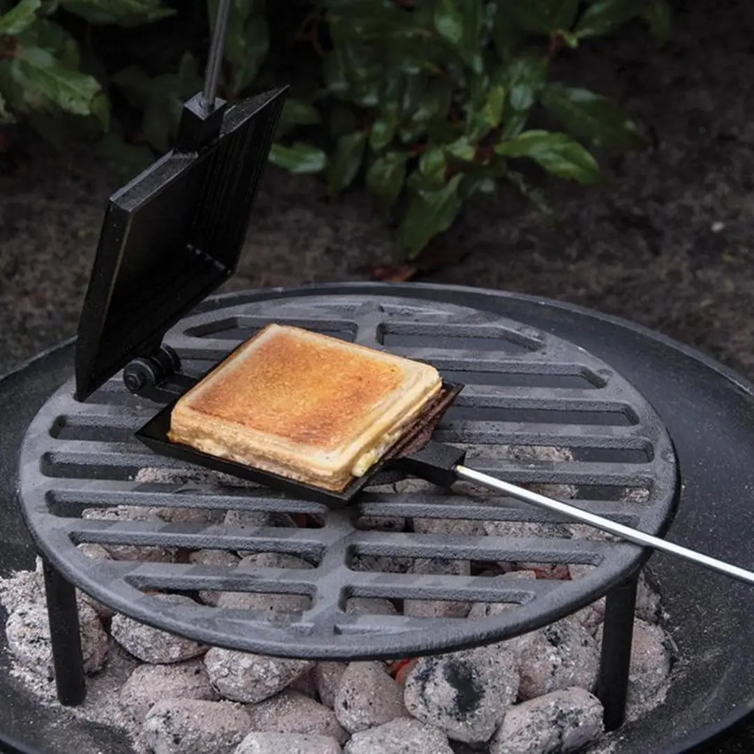Esschert Design Tosti IJzer 2-platen - Zwart