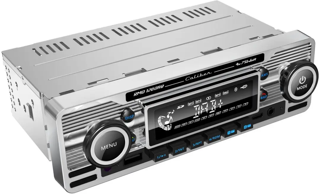 Caliber RMD120DAB-BT Autoradio - 1 DIN - Bluetooth - DAB/DAB+ - 4x75W - Chrome