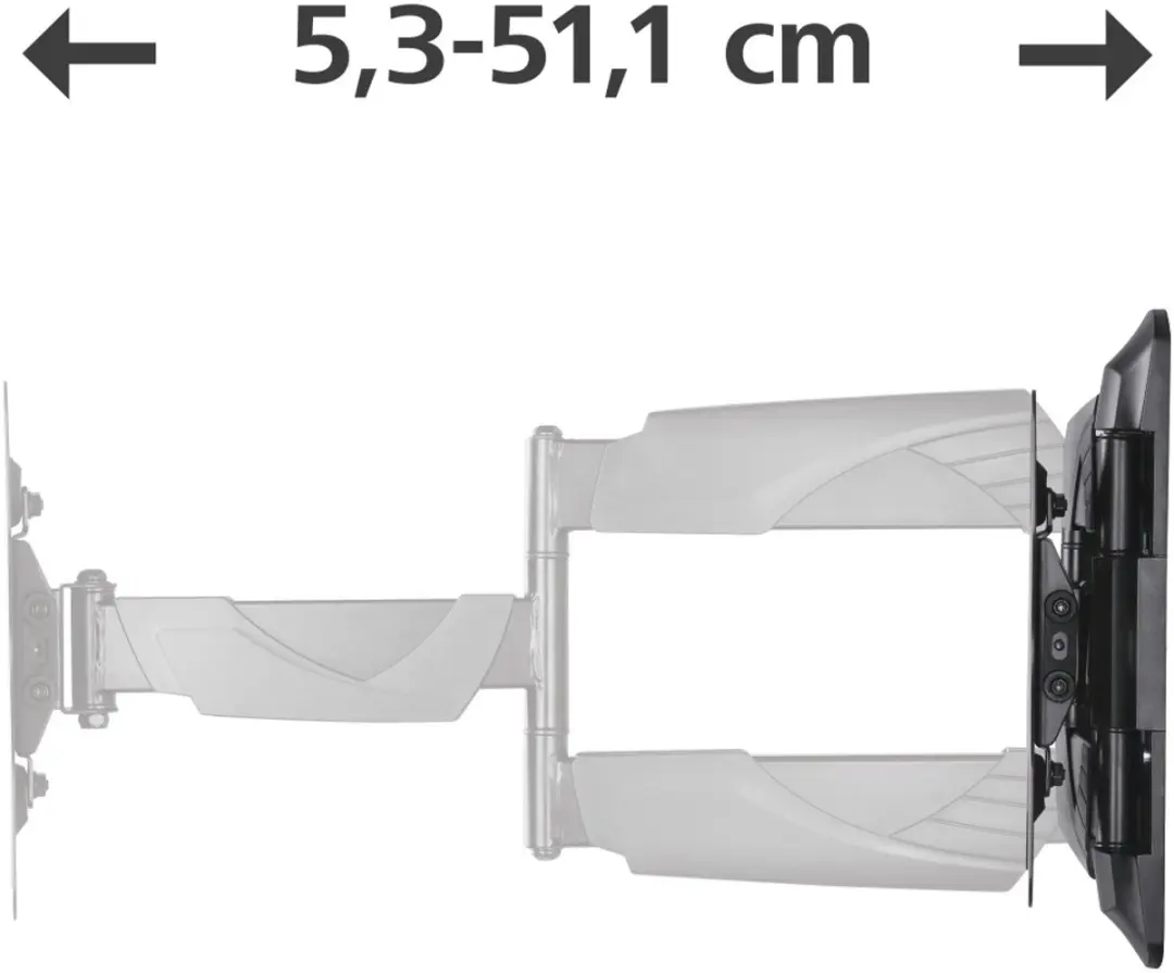 Hama TV-Beugel 00220827 Draai/Kantelbaar - 19-48" - 35kg - VESA 200x200 - Kleurenmix