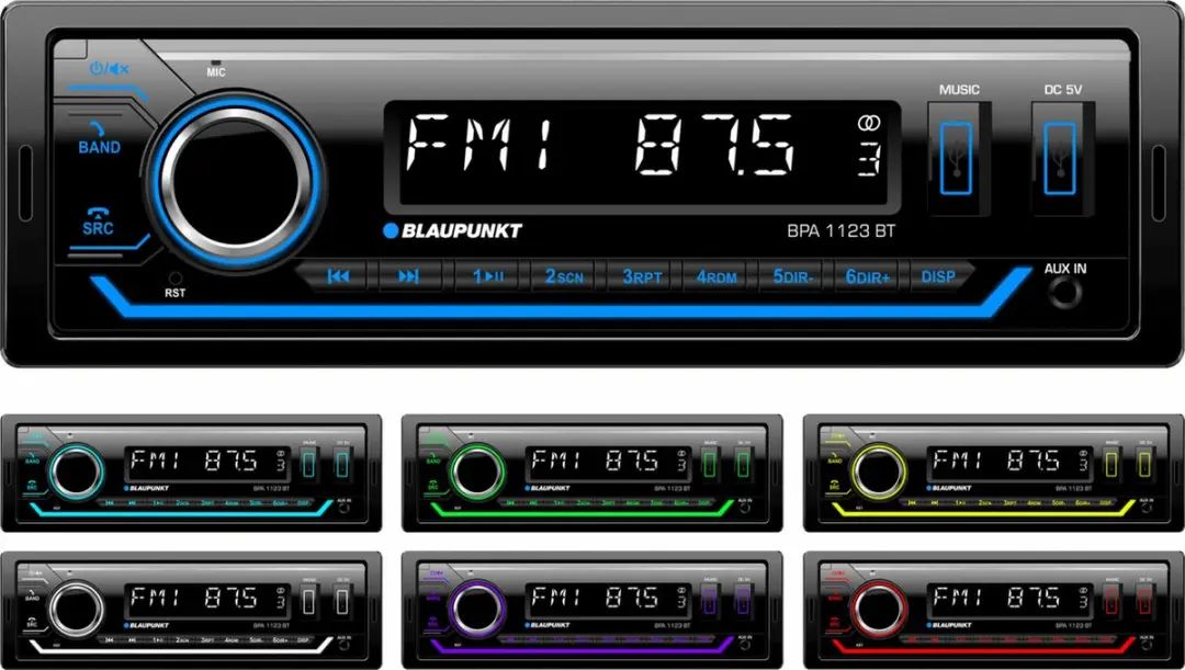 Blaupunkt BPA 1123 BT Autoradio - 4x50W - Bluetooth - RDS