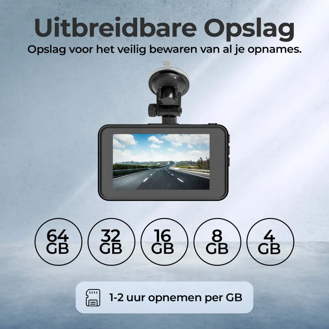 Denver Dashcam CCT1650 Full HD 120° - 1.3MP - Zwart - afbeelding 6 van 6