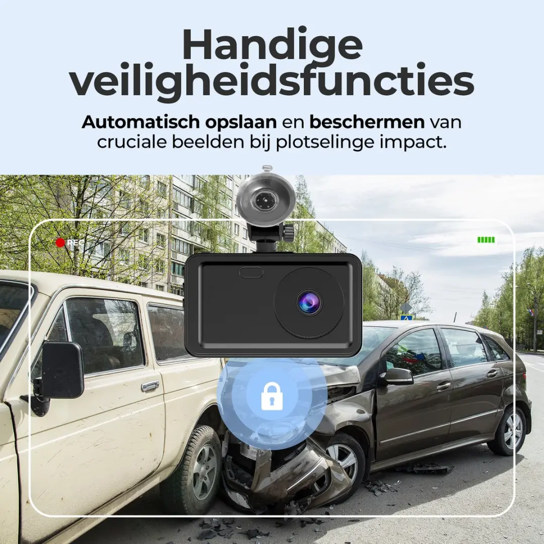 Denver Dashcam CCT1650 Full HD 120° - 1.3MP - Zwart