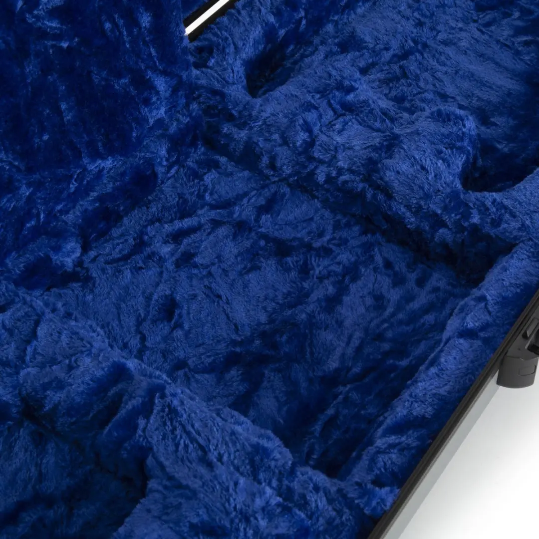 Fender Deluxe Molded Case - Koffer voor elektrische gitaren - Zilver/Blauw