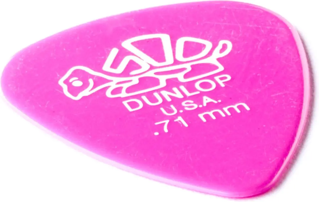 Dunlop 41P71 Delrin Plectrum 0.71mm - 12 Stuks