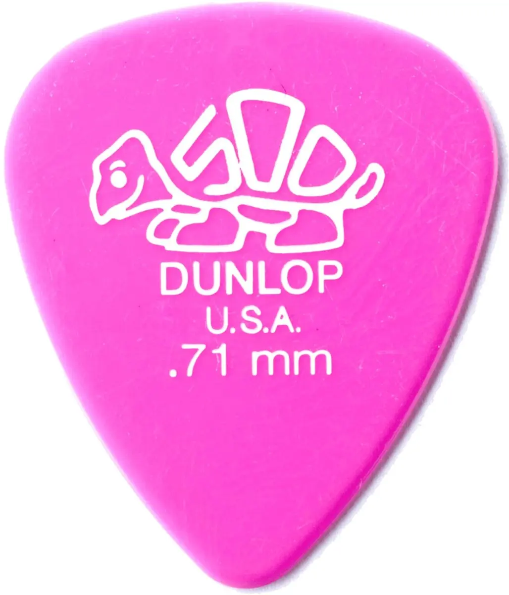 Dunlop 41P71 Delrin Plectrum 0.71mm - 12 Stuks