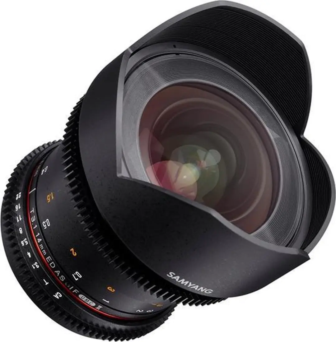 Samyang 14mm T3.1 VDSLR ED AS IF UMC II Groothoeklens - Nikon