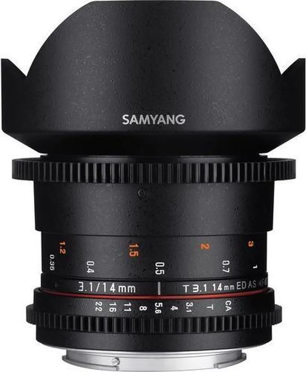 Samyang 14mm T3.1 VDSLR ED AS IF UMC II Groothoeklens