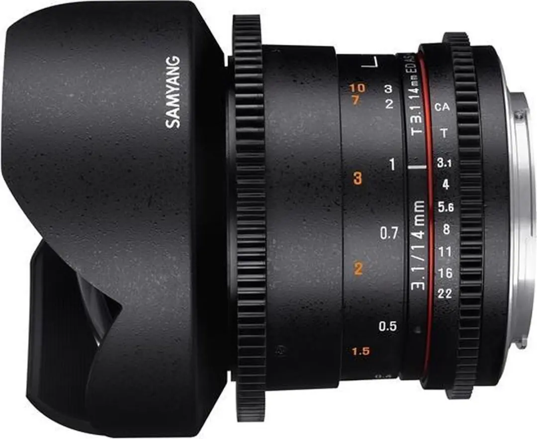 Samyang 14mm T3.1 VDSLR ED AS IF UMC II Groothoeklens - Nikon