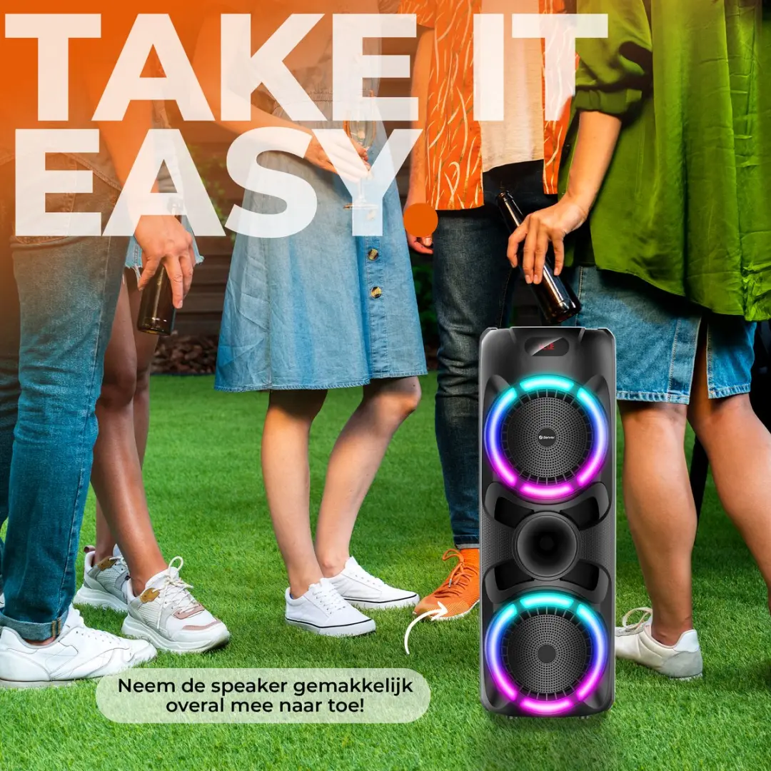 Denver BPS459 Bluetooth Partybox 400W - Zwart