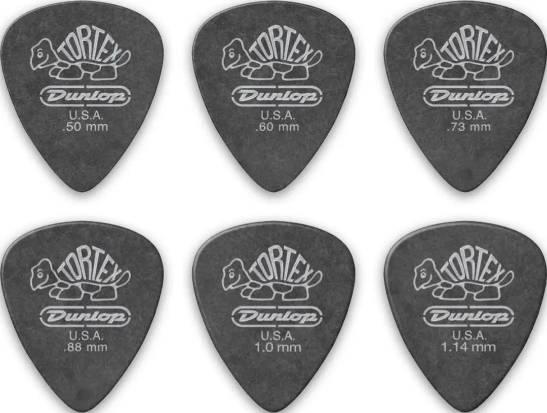 Dunlop Tortex Pitch Black Plectrum Set 0.50-1.14mm