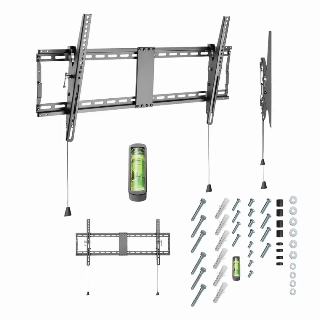 Gembird WM-90T-01 TV Wandbeugel 43-90" - Kantelbaar - VESA tot 800x400mm - Zwart