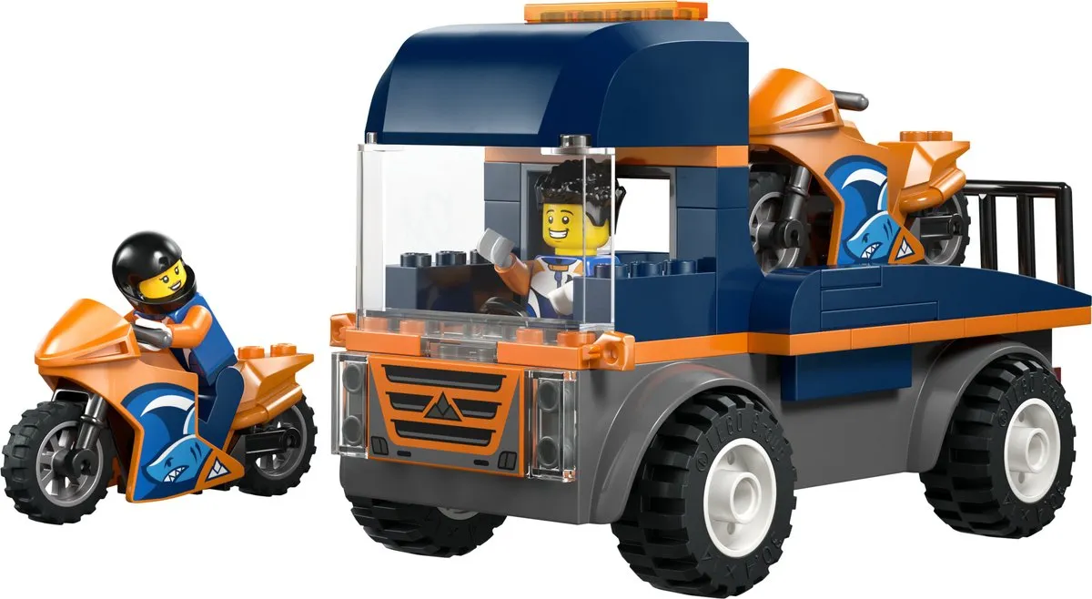 LEGO City Motortransport Bouwset - 88 Stukken - 2 Minifiguren - Multicolor