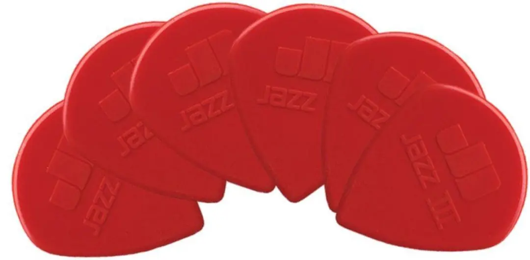 Dunlop Nylon Jazz III Plectrum - 6 Stuks Rood