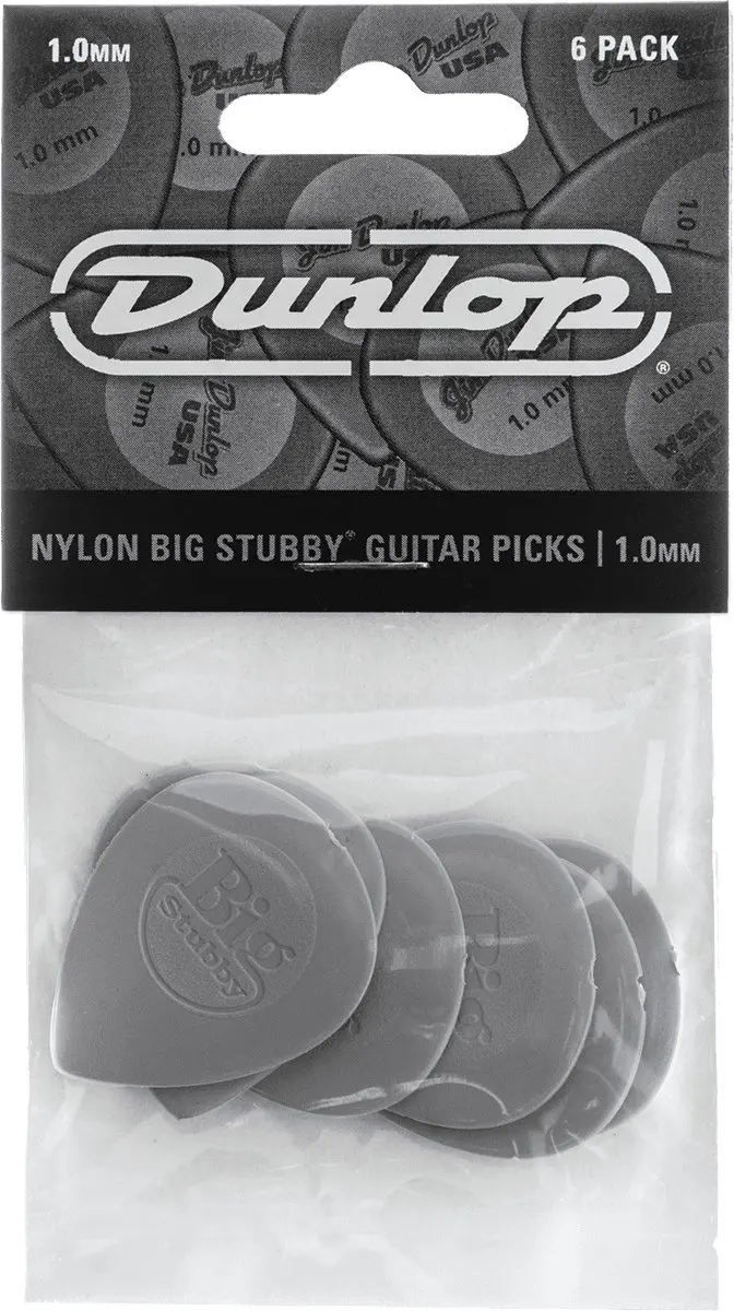 Dunlop Nylon Big Stubby Player's Pack 6 Stuks