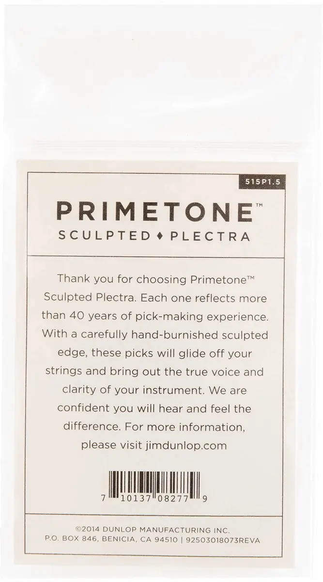 Dunlop Jim Dunlop Primetone Plectrum 1.50mm - 3 Stuks