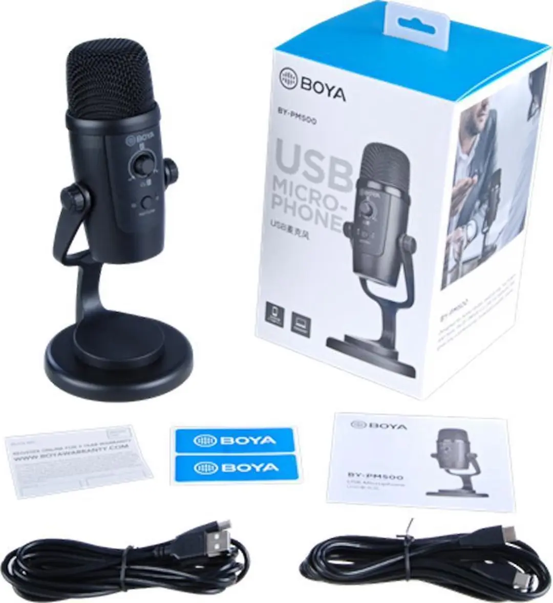 Boya BY-PM500 Studio Microfoon - Cardioïde - Zwart