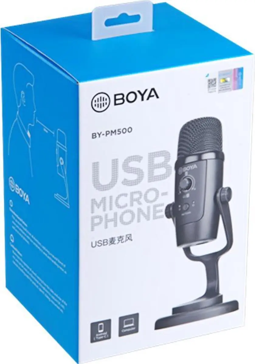 Boya BY-PM500 Studio Microfoon - Cardioïde - Zwart - afbeelding 6 van 6