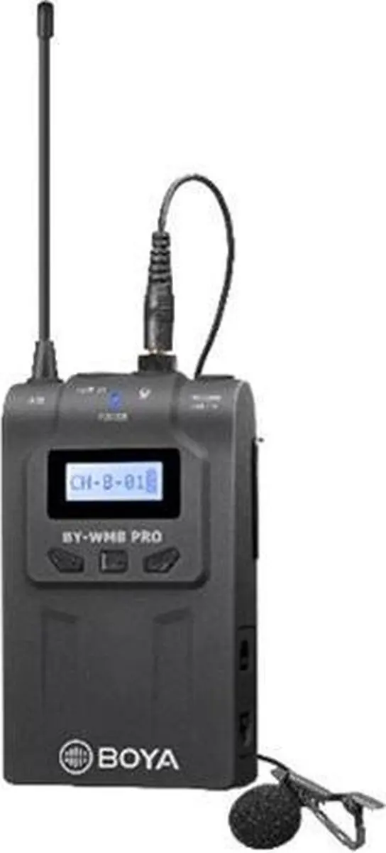 Boya BY-TX8 Draadloze Zender - AA Batterij - Zwart