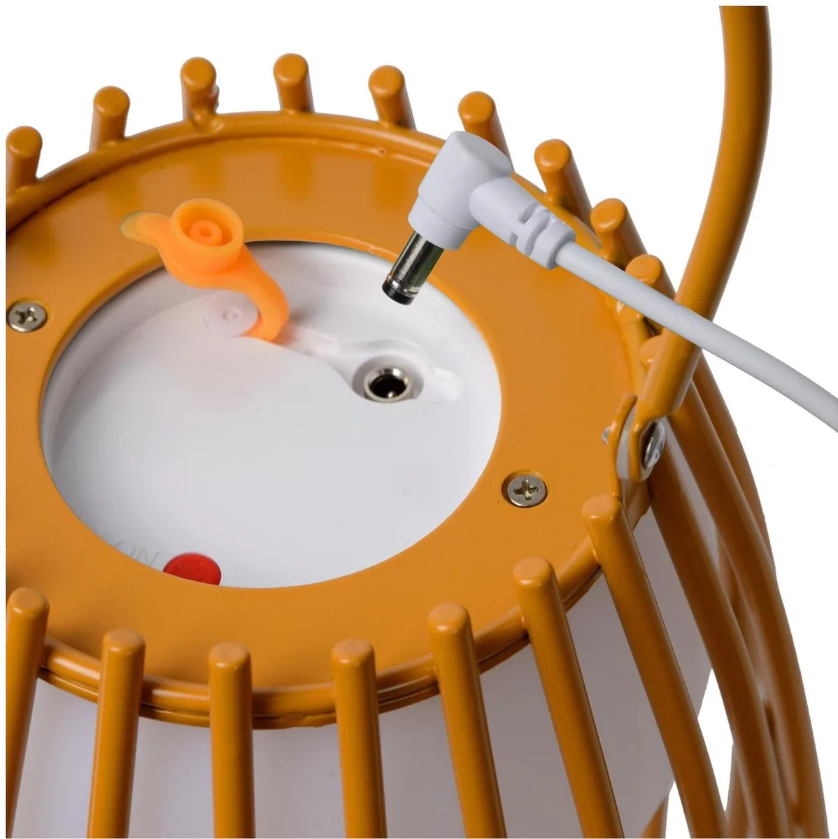 Lucide FJARA Oplaadbare Tafellamp - Ø17,5cm LED 3000K IP44 Bruin