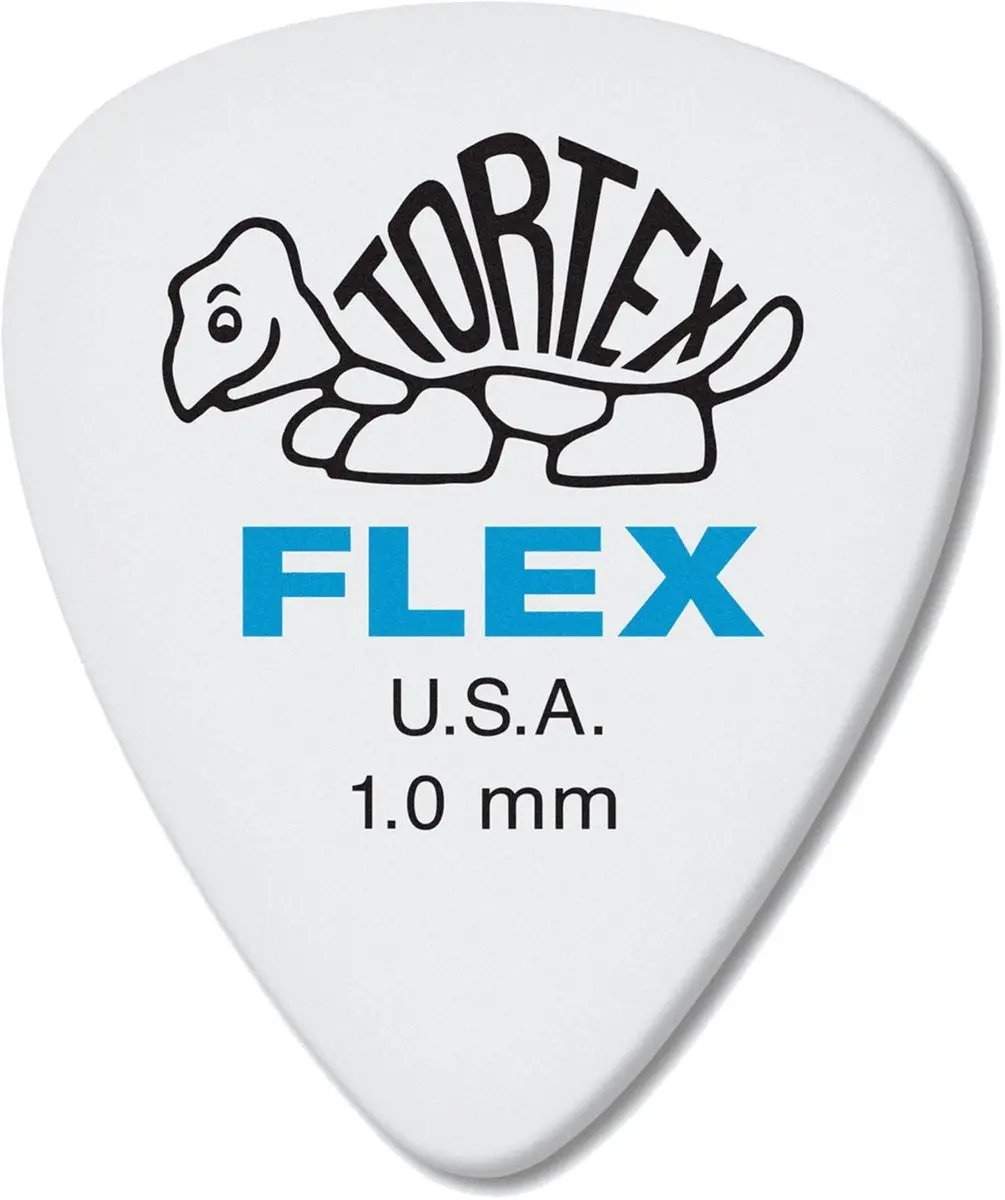 Dunlop Tortex Flex Standard Plectrum 1.00mm - 12 Stuks