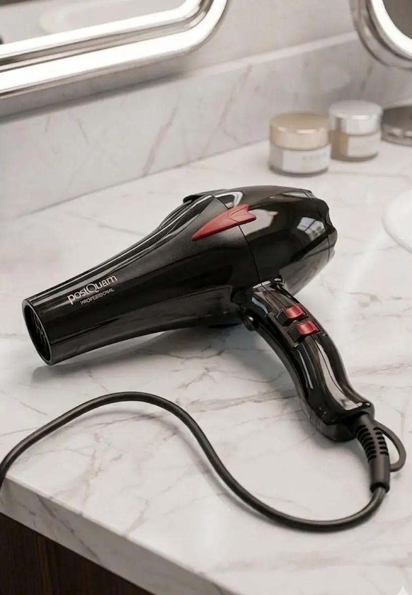 PostQuam PQPAE1007 Haardroger 2300W - Zwart/Rood