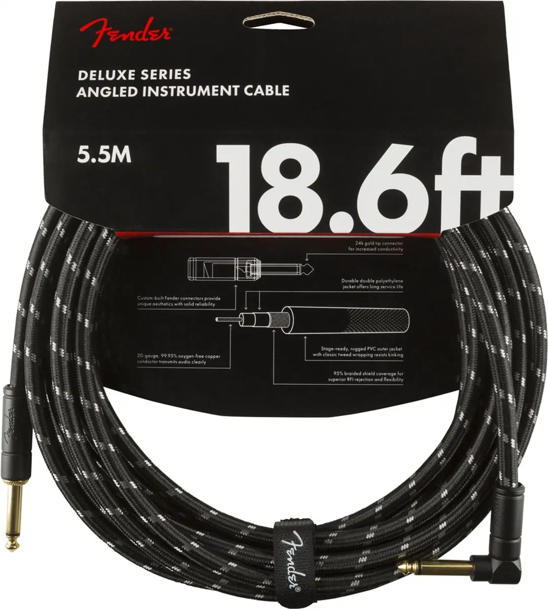 Fender Deluxe Series Instrumentenkabel 5.5m