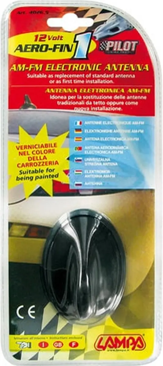 Lampa Aero-Fin-1 Shark Fin Antenne - Zwart