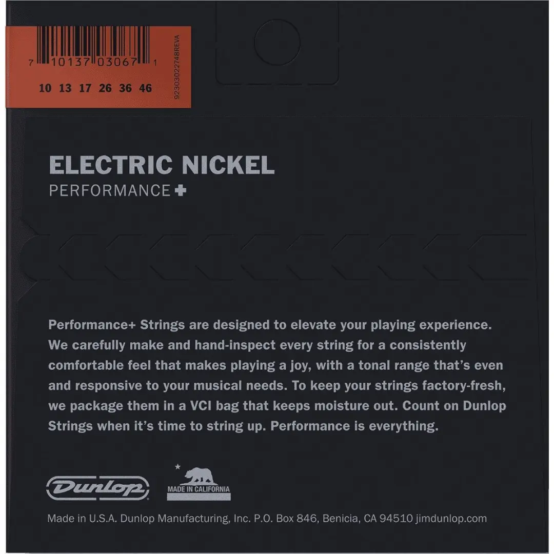 Dunlop 3PDEN1046 Medium Snaren - Nikkel - 6 Stuks