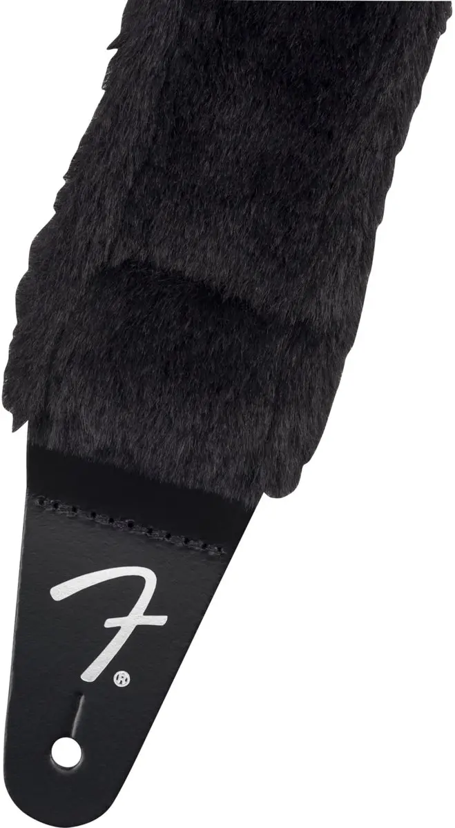 Fender Poodle Plush Gitaarband - Zwart
