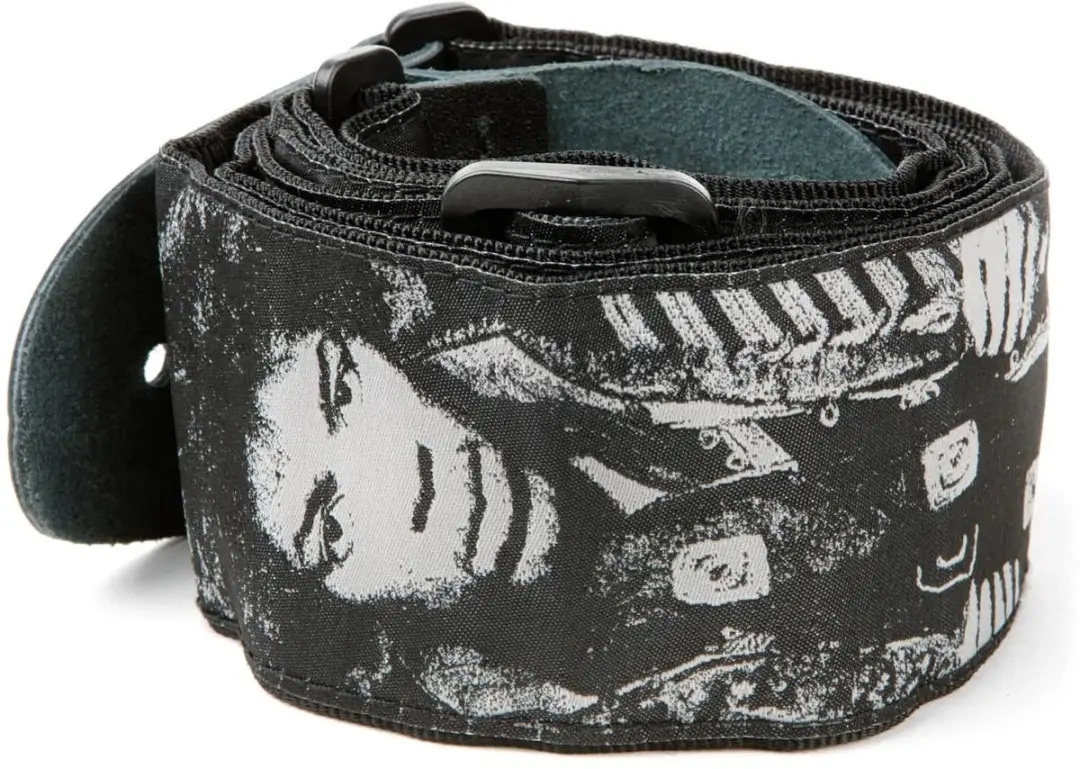 Dunlop JH10 Jimi Hendrix Gitaarband - Wit/Zwart