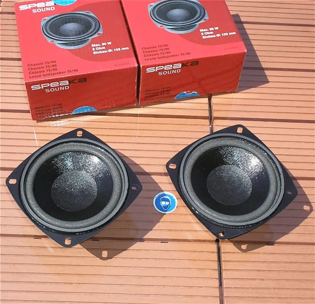 SpeaKa Professional 75/90 4.1 inch Luidspreker 75W - Zwart