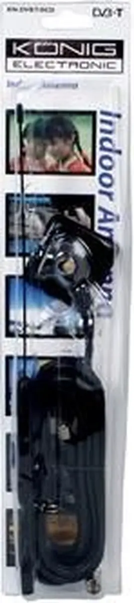 Konig KN-DVBT-IN20 DVB-T Antenne - Zwart - afbeelding 2 van 2
