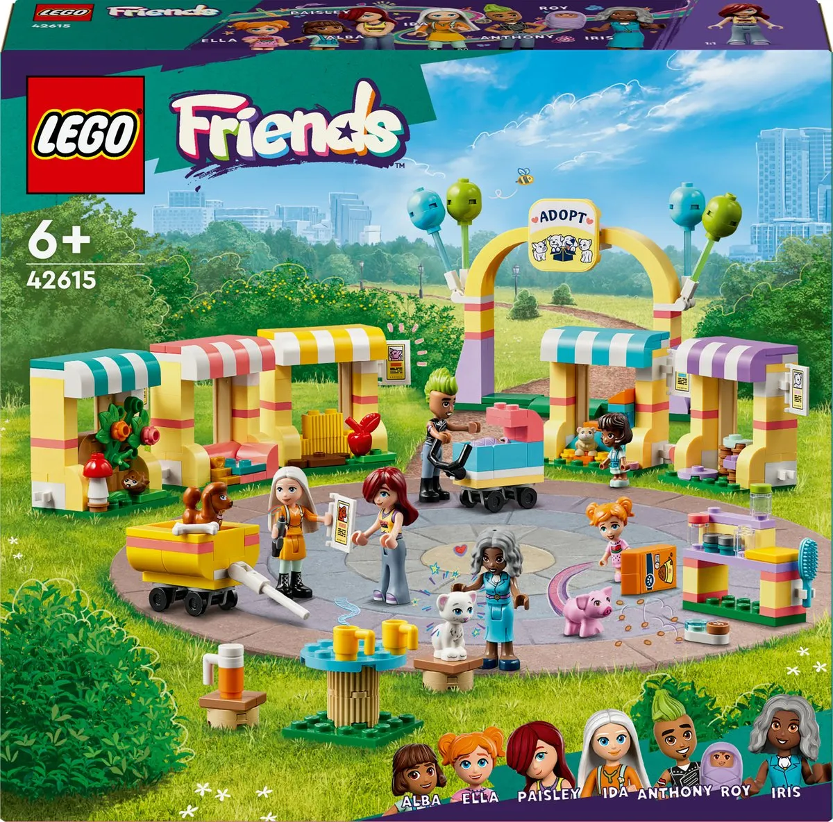 LEGO Friends Huisdieren Adoptiedag 42615