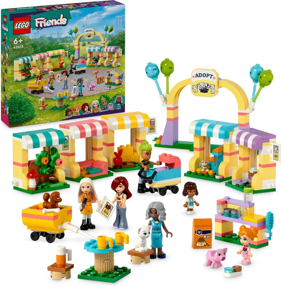 LEGO Friends Huisdieren Adoptiedag 42615 - 400 Stukken