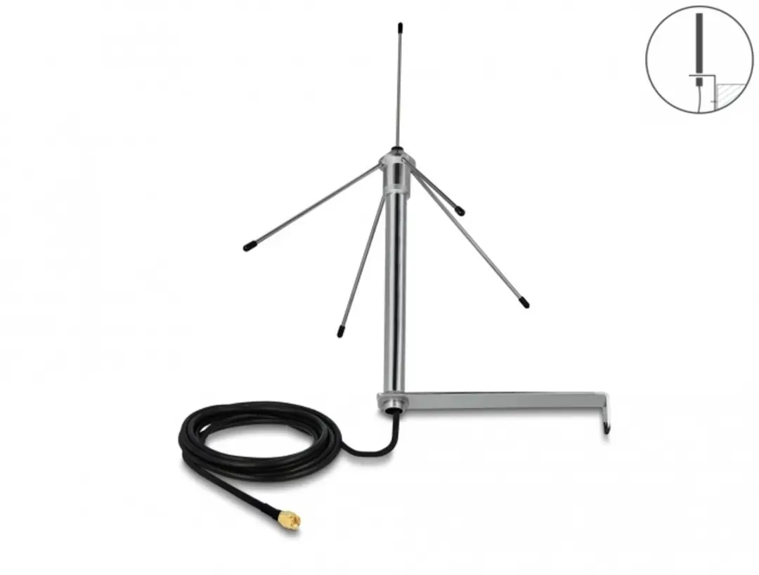 Delock 433 MHz SMA Antenne 3dBi
