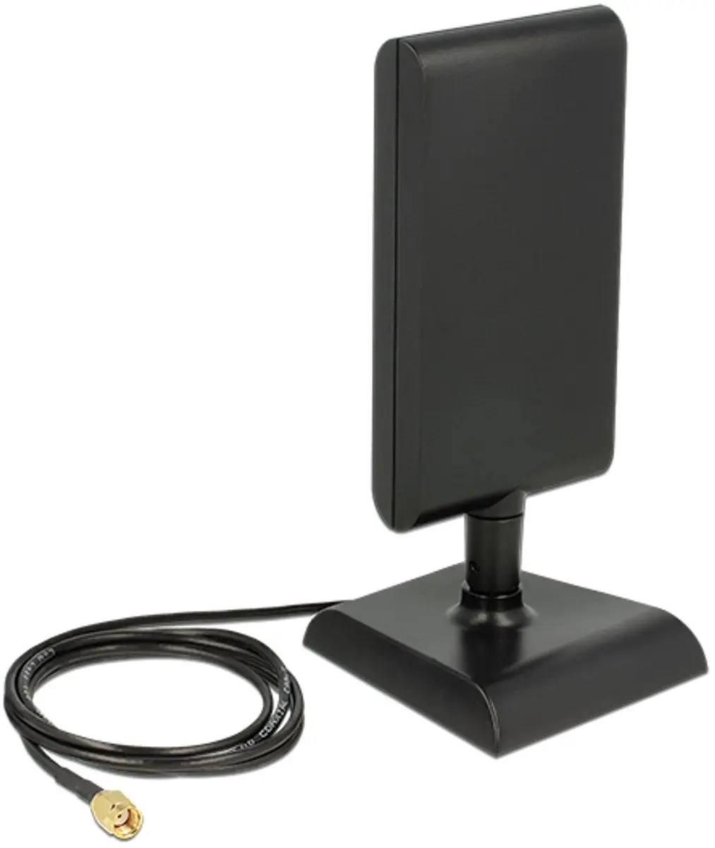 Delock WLAN Antenne RP-SMA Directioneel 6-9dBi - Zwart