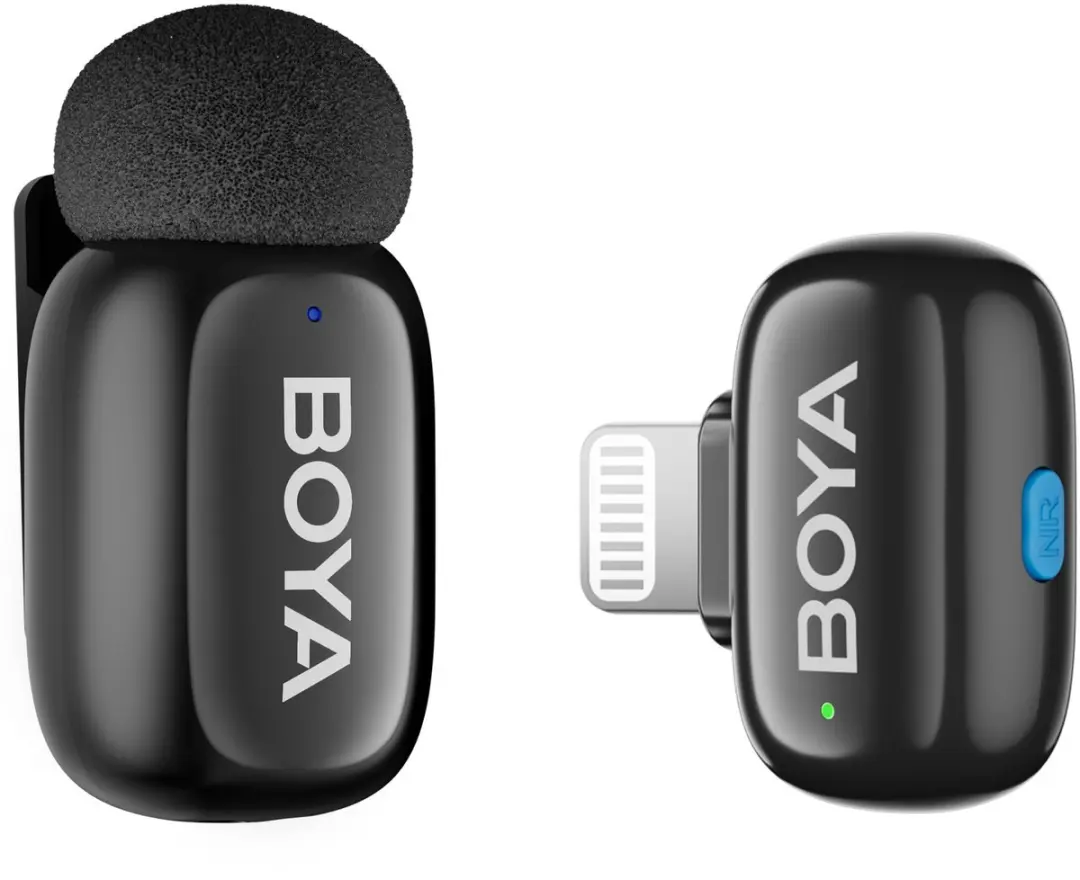 Boya Mini 2-01 Microfoonset - USB-C/Lightning - Zwart