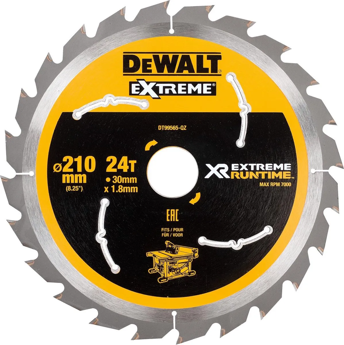 DeWalt Cirkelzaagblad Hout DT99565-QZ