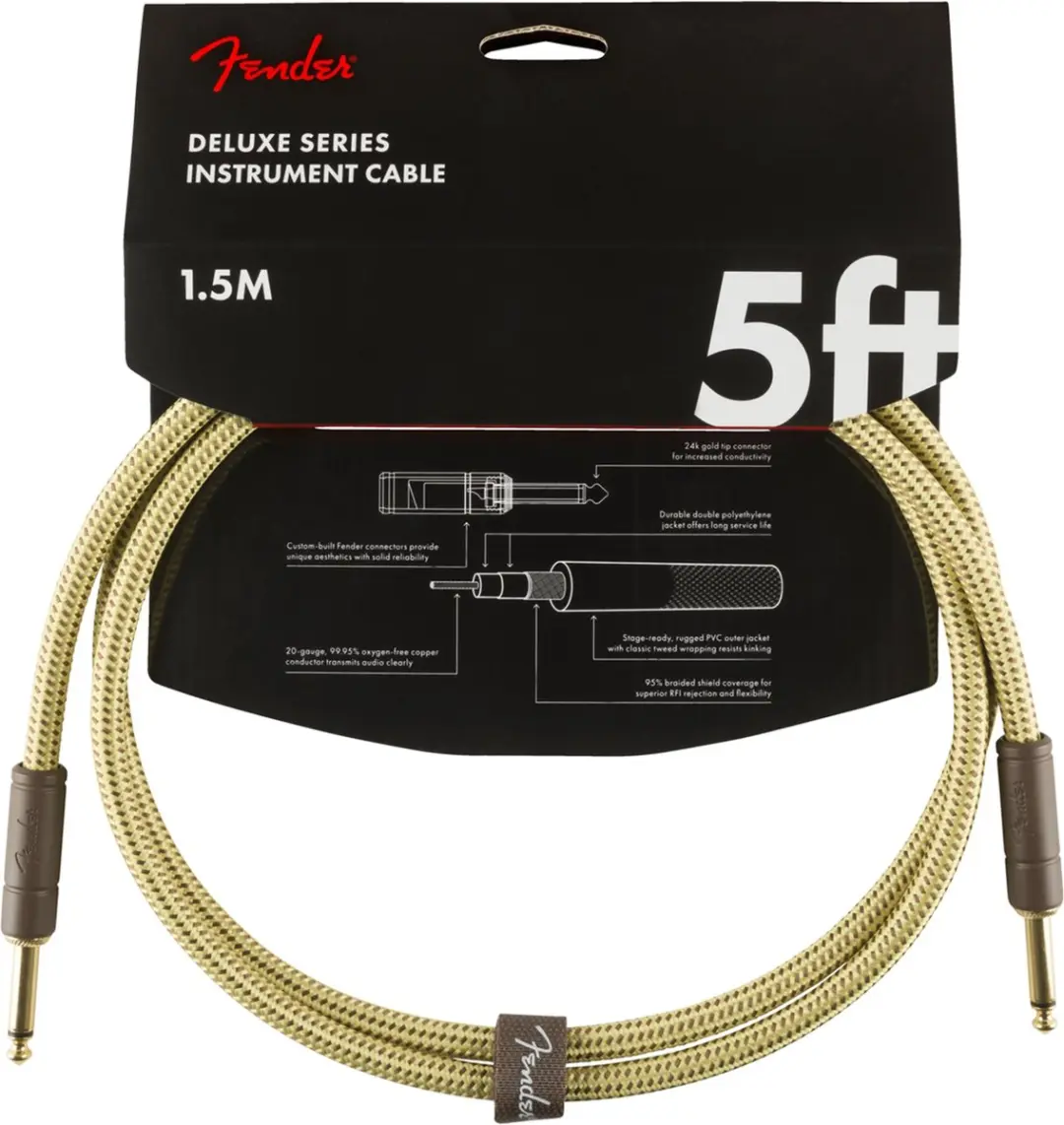 Fender Deluxe Series Instrumentenkabel 1.5m