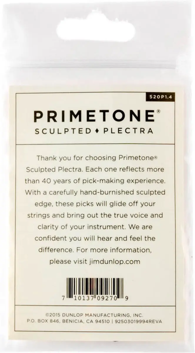 Dunlop Primetone Jazz III XL 1,40mm Plectrumset - 3 Stuks