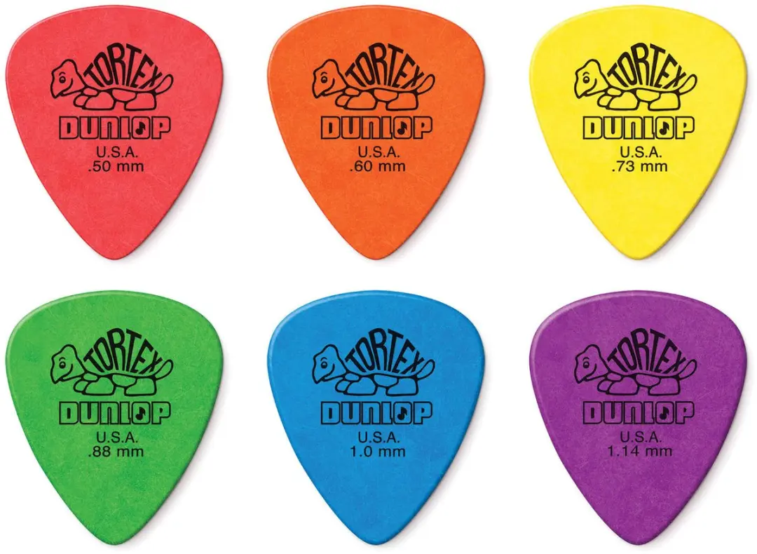 Dunlop Tortex Plectrum Variety 12-Pack - 0.50mm tot 1.14mm