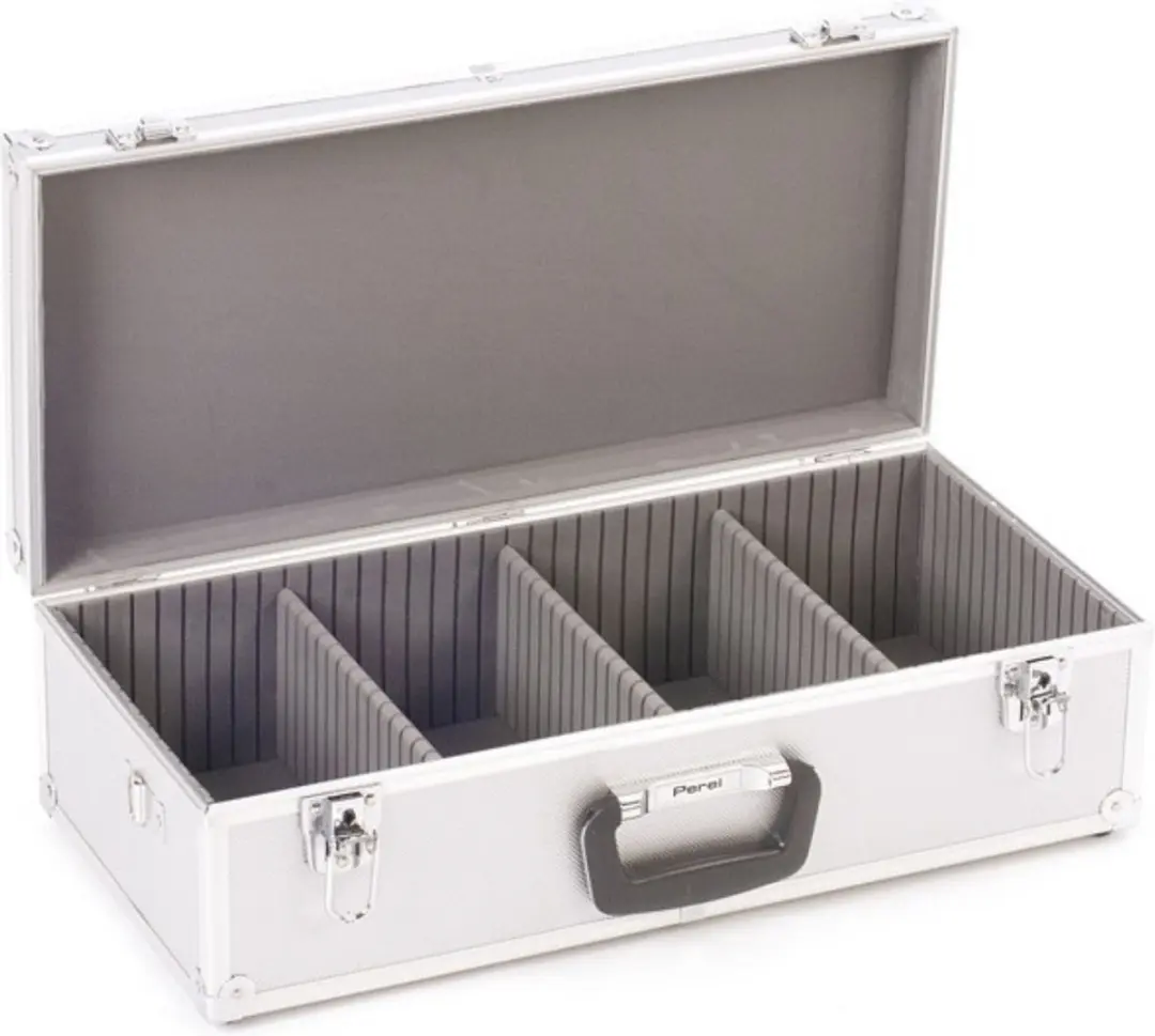 Perel Cd-koffer 1823-560 - 80 Stuks - Aluminium - Sleutelslot