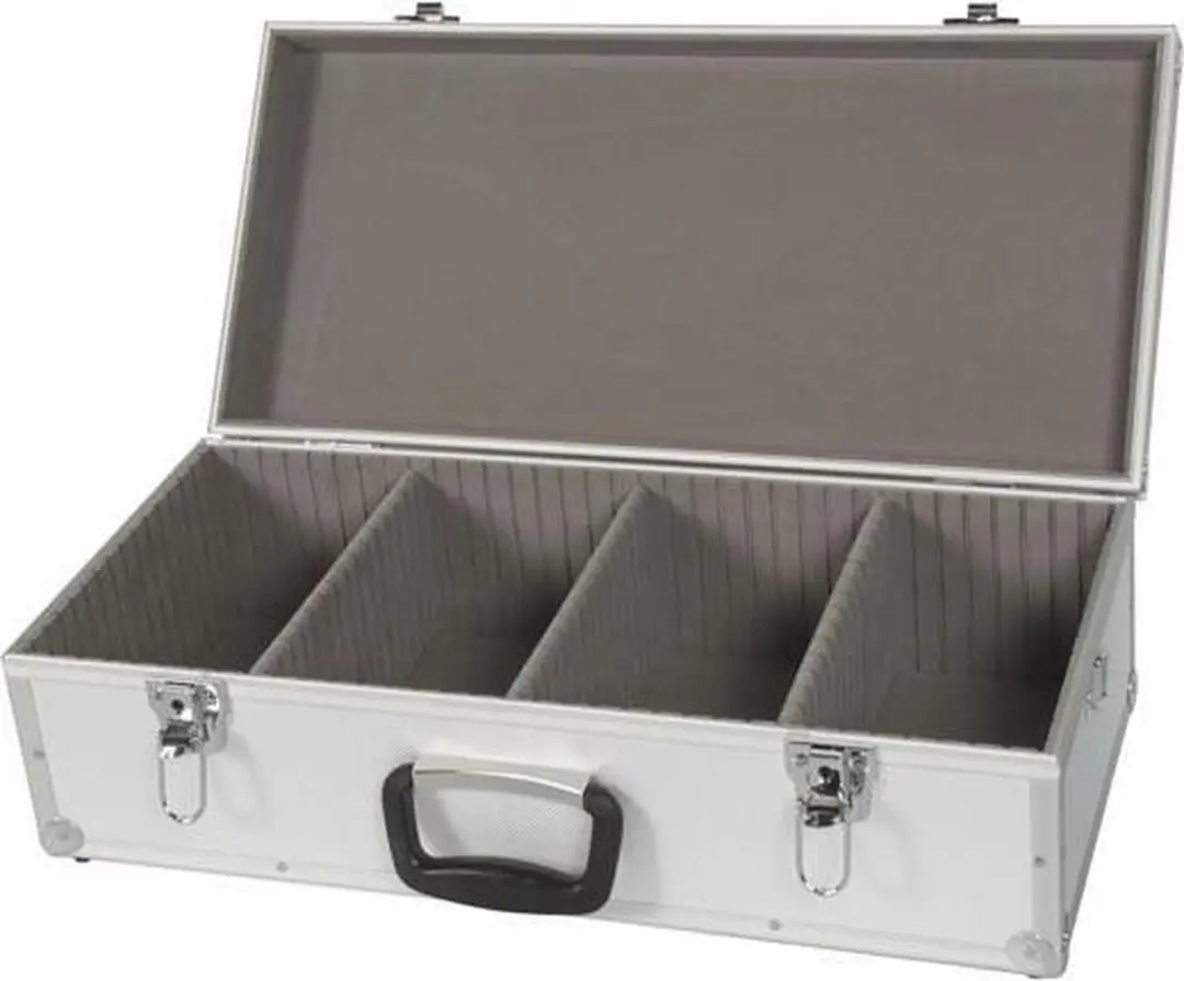 Perel Cd-koffer 1823-560 - 80 Stuks - Aluminium - Sleutelslot