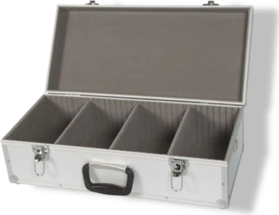 Perel Cd-koffer 1823-560 - 80 Stuks - Aluminium - Sleutelslot