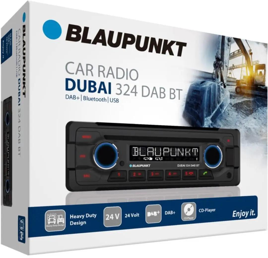 Blaupunkt Dubai 324 DAB BT Autoradio - Enkel DIN - 50W