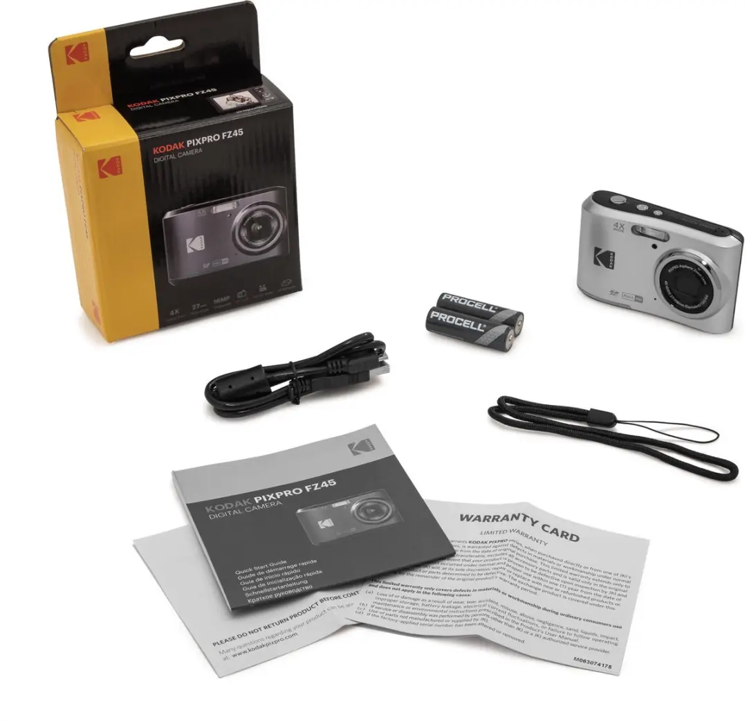 Kodak Pixpro FZ45 Compactcamera - Zilver - 32GB + Tas