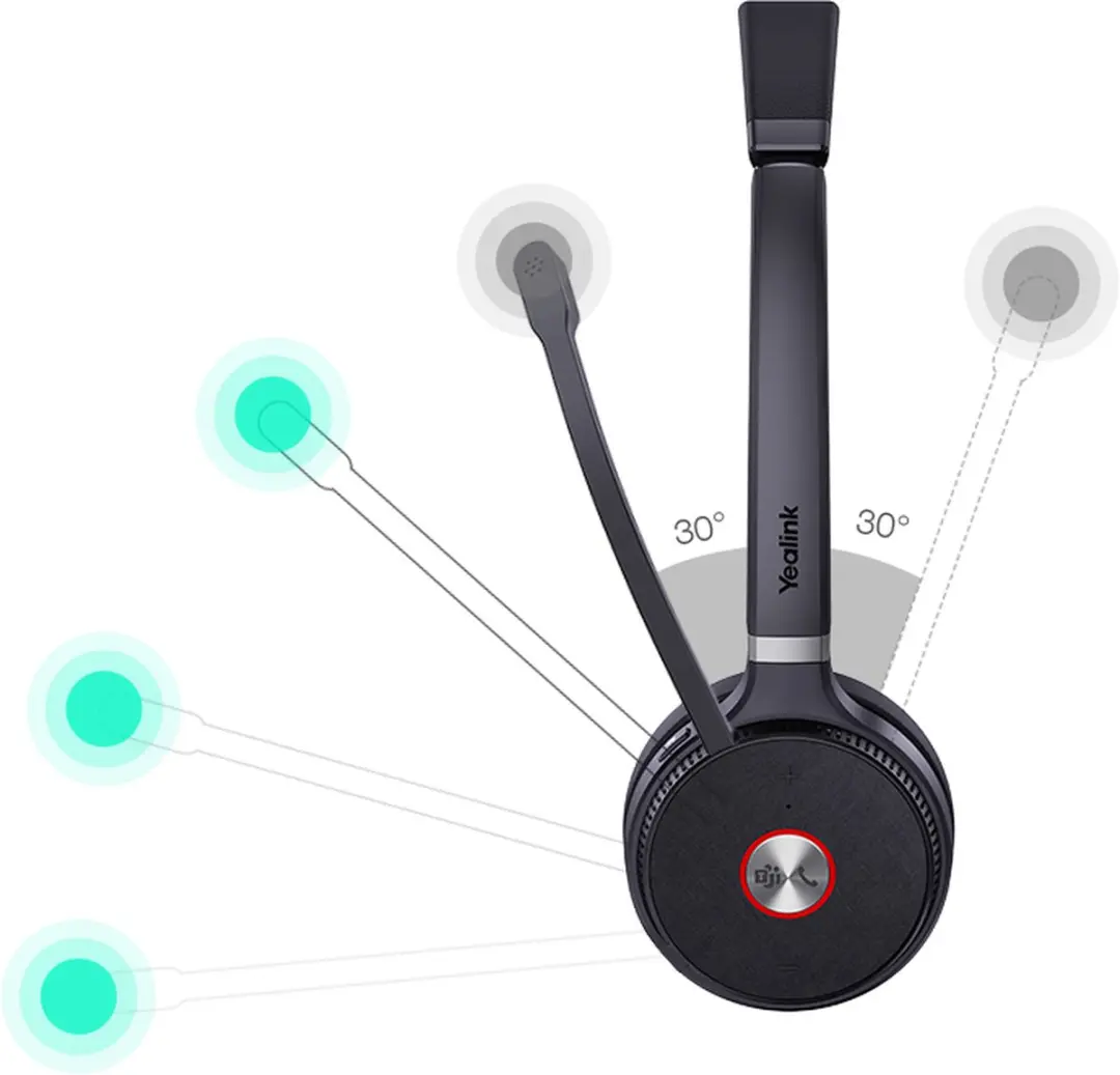 Yealink WH62 Dual Portable UC - Zwart/Grijs